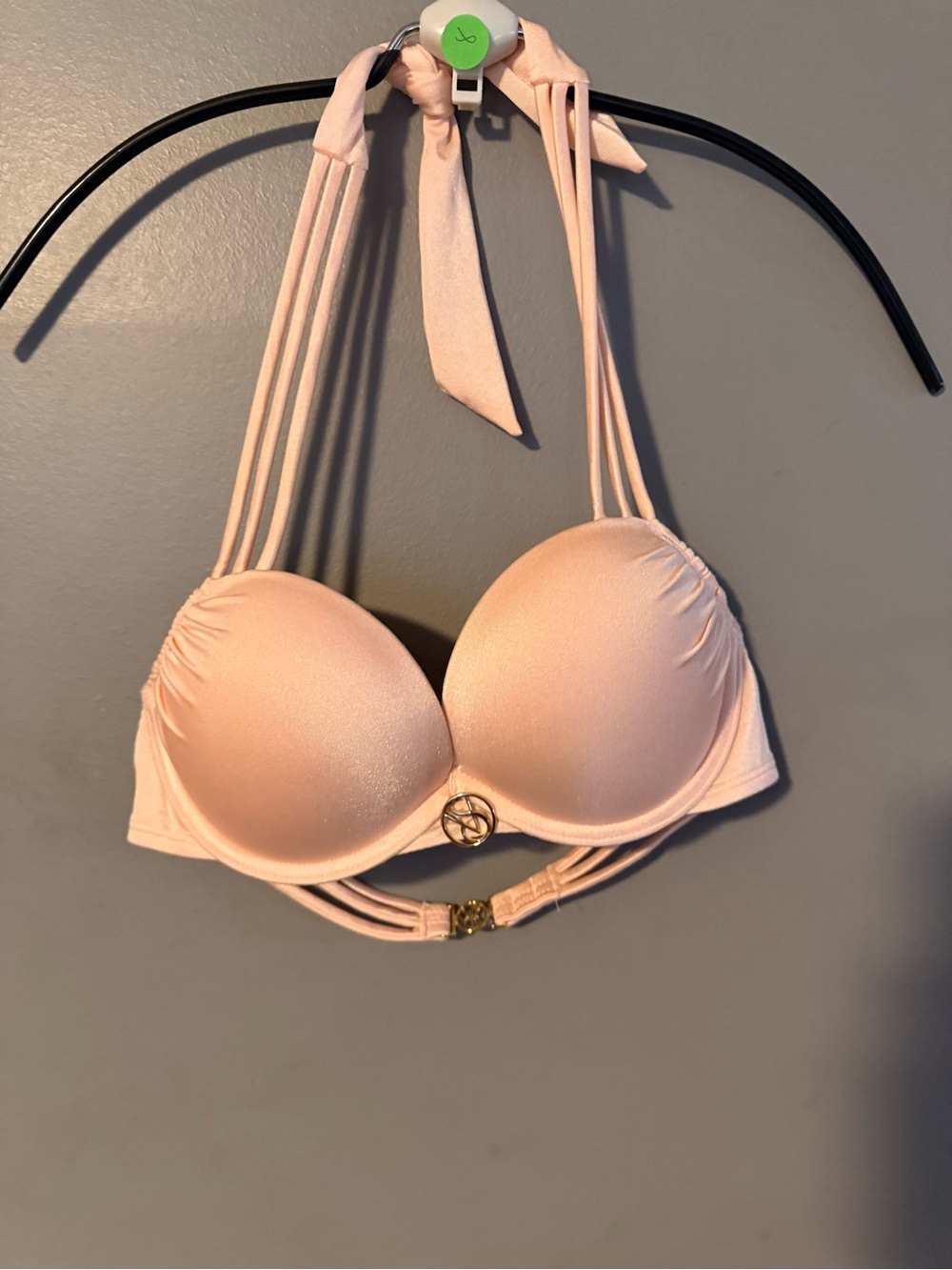 Victoria's Secret Padded Halter Bikini Top - Light Pink